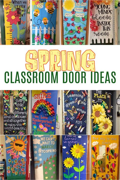 classroom decorations for spring|spring classroom door decorations free.